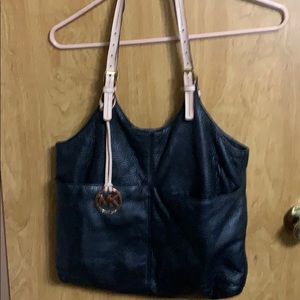 Black Genuine Leather MIchael Kors Purse